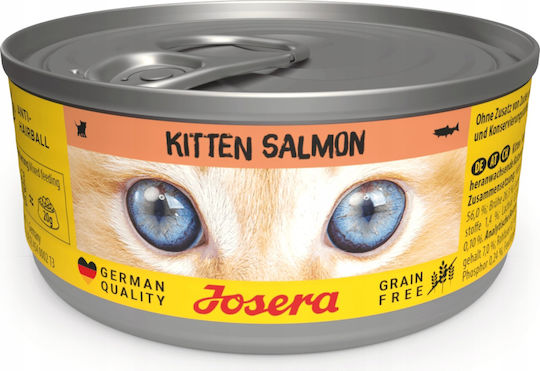Josera Wet Food for Young Cats in Cans with Salmon 85gr