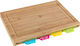 Wenko Rectangular Bamboo Chopping Board Brown 32.5x22.5cm