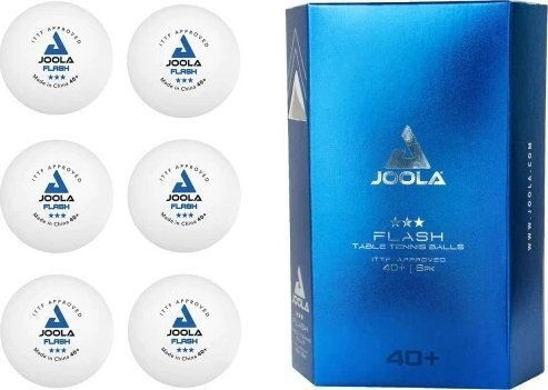 Joola Tischtennisbälle Ping Pong Joola Flash 40+ Set mit 6 Weißen