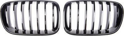 Mtuning Σπορ Μάσκα Μονές Γρίλιες Gloss Black Bmw X3 F25 Πριν Facelift 2010-2014