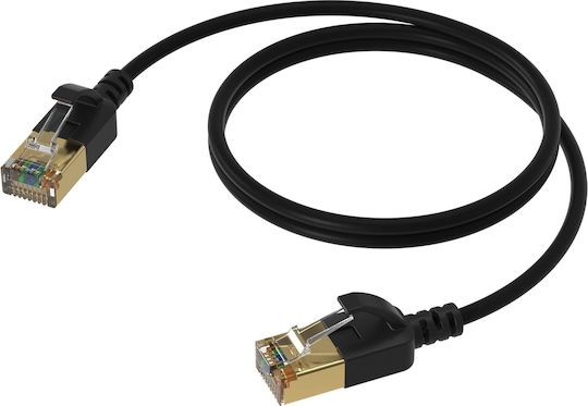 Procab U/FTP (STP) Cat.7 (10Gbps) Καλώδιο Δικτύου Ethernet 3m Μαύρο