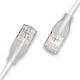 Wantec U/UTP Cat.6 (Gigabit) Καλώδιο Δικτύου Ethernet 0.3m Λευκό
