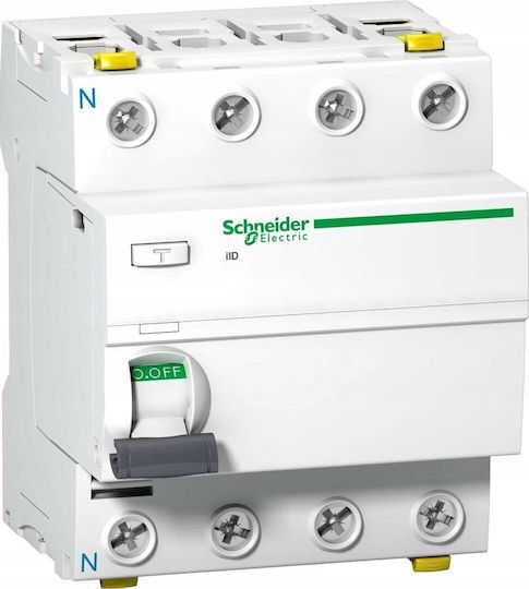 Schneider Electric Phase 4-Pole Earth Leakage Relay 63A