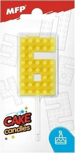 Mfp Papierkuchenkerze Nummer 6 Gelb 8800102