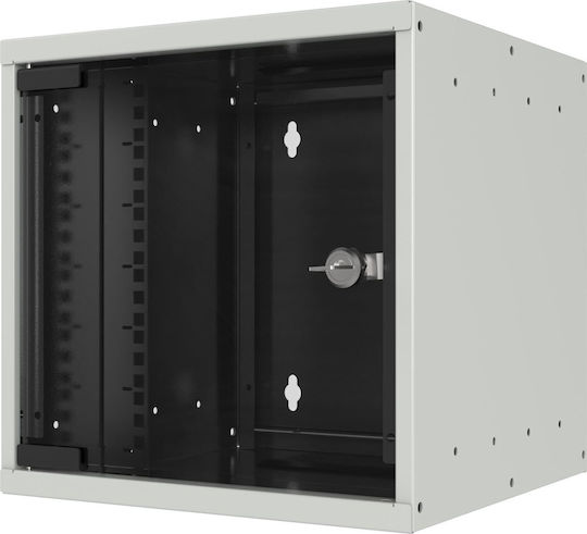Efb Schrank Efb 25,4cm 10 Zoll 9HE Wandgehäuse Tiefe 300 mm 1-teilig Vormontiert RAL7035