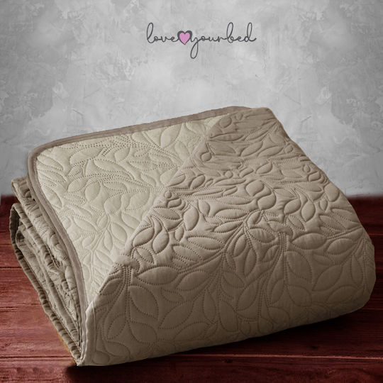 Go Smart Home Coverlet Queen Size Beige-cream 220x240cm