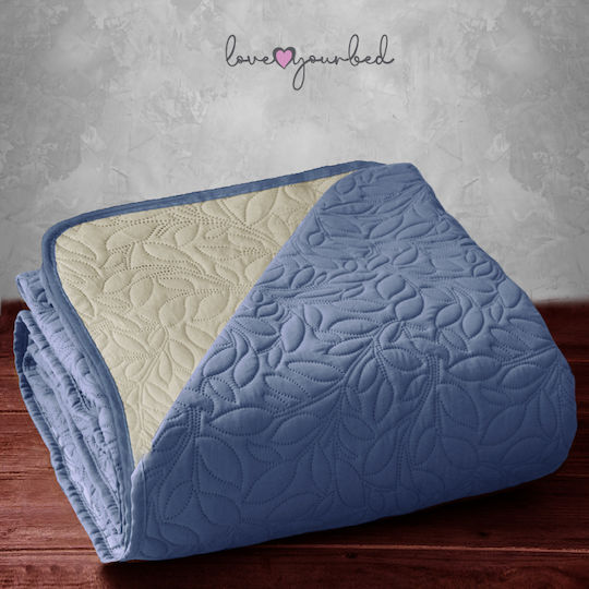 Go Smart Home Cuvertură Single Blue Raph-cream 160x220cm