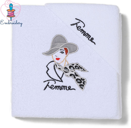 Isadore Lorraine 3-tlg. Set Badetücher White Gewicht 510gr/m²