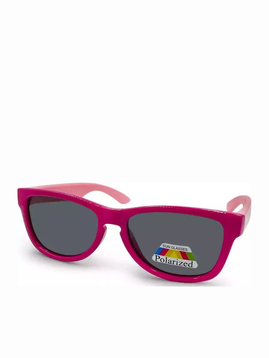 Optosquad Ochelari De Soare Pentru Copii Pătrați Cu Lentile Polarized Roz