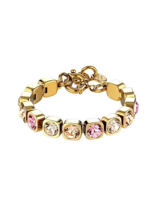 Dyrberg/Kern Women's Steel Gold Plated Bracelet 17cm