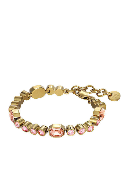 Dyrberg/Kern Women's Steel Gold Plated Bracelet 17cm