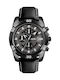 Skmei Men's Watch Battery with Black Leather Strap