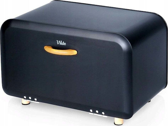 Vilde Bread Box Metallic Black 35.5x20.5x20cm
