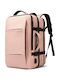 Bange 1908 Wasserdichte Rucksack für Laptop 17.3" mit USB-Anschluss in Rosa Farbe