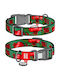 Collar Wau Dog Nylon Collar QR Tag 20mm/28-40cm Garnet
