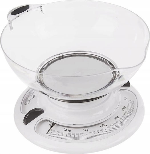 Orion Digital Kitchen Scale with Bucket up to 3kg White