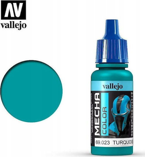 Acrylicos Vallejo Model Making Paint in Turquoise color 17ml