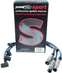 Powertec Zündkabel Powertec Audi A3 A6 Seat Leon VW Golf 1.6 2.0L Blau