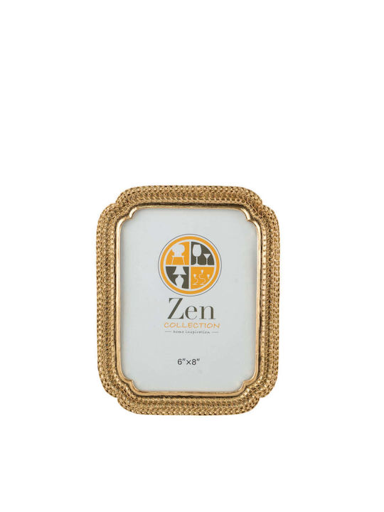 Zen Collection Κορνίζα Πλαστική με Χρυσό Πλαίσιο