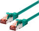 Logon F/UTP Cat.6a Cablu de rețea Ethernet 0.3m Verde 1buc