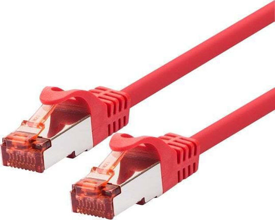 Logon F/UTP Kat.6a Ethernet-Netzwerkkabel 30m Rot 1Stück