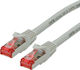 Roline S/FTP Cat.6 (Gigabit) Καλώδιο Δικτύου Ethernet 15m Γκρι