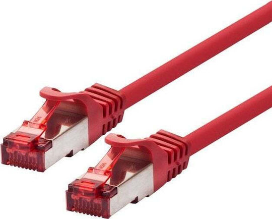 Logon S/FTP Kat.6a Ethernet-Netzwerkkabel 15m Rot 1Stück