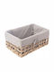 Orion Aufbewahrungskorb Rattan Gray 30.5x20.5x15cm 1Stück