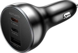 4Smarts Încărcător Auto cu Porturi 1xUSB-A 2xType-C 4Smarts Încărcător Auto cu Porturi 1xUSB-A 2xType-C