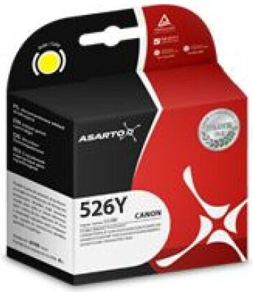 Asarto Συμβατό Μελάνι Εκτυπωτή InkJet Canon CLI-526Y Κίτρινο 1τμχ