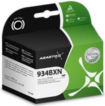 Asarto Συμβατό Μελάνι Εκτυπωτή InkJet HP HP 934XL Μαύρο 1τμχ