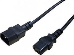 Secomp Power Cable Monitor Power Cable IEC 320 C14 C13 Black 1.8 M