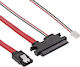 Inline Sata 15-pin Molex X2 0.35m Red 29695b