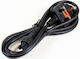 Microconnect Power Cord 3m Uk C5 Black Power Uk Type G To C5