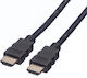 Value Angle Cable HDMI male - HDMI male 5m Μαύρο