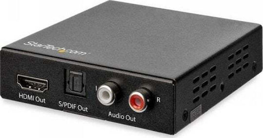 Startech 4k Hdmi Audio Extractor/4k 60hz Dual Rca Audio Av Signal Transmission System