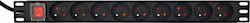 Gembird EG-PDU-9F2F Πολύπριζο Rack