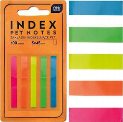 Interdruk Pet Notes Neon Index-Lesezeichen 45mm 100 Stück