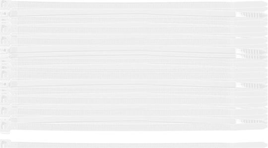 Neo Δεματικά Καλωδίων Πλαστικά 150mmx4.8mm σε Λευκό χρώμα (100τμχ)