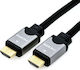 Roline Winkel Kabel HDMI-Stecker - HDMI-Stecker 1m Silber