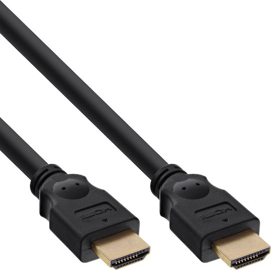 InLine Cable HDMI male - HDMI male 3m Μαύρο