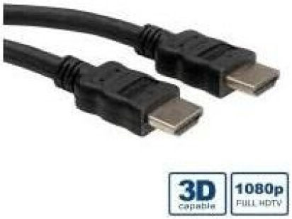 Roline HDMI 1.4 High Speed 1080p 120Hz Angle Cable HDMI male - HDMI male 10m Μαύρο
