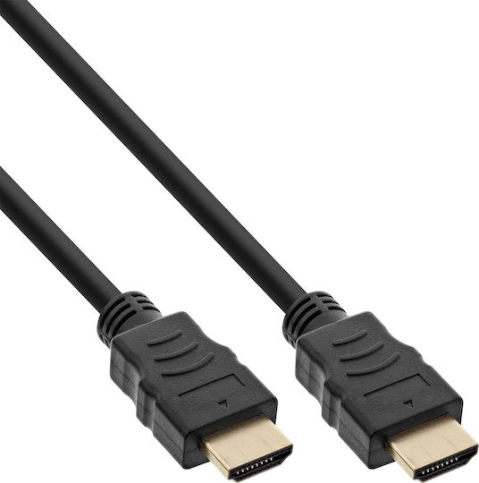 InLine HDMI 2.0 Premium High Speed 4K 60Hz HDR Cable HDMI Male - HDMI Male 1m Black