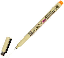 Bruynzeel Sakura Sakura Pigma 005 Micron Fineliner 05 Πορτοκαλί 0,2mm Bruynzeel Sakura Sakura Pigma 005 Micron Fineliner 05 Πορτοκαλί 0,2mm