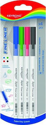 Στυλό Keyroad Cienkopis Keyroad 0,4mm 4 Τεμ Blister