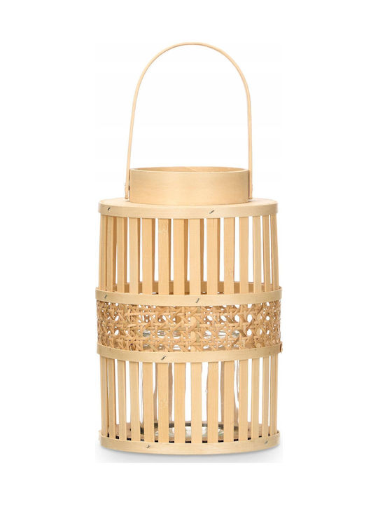 Gift Decor Φαναράκι Bamboo Μπεζ 16.5x16.5x39εκ.