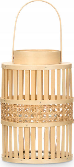 Gift Decor Φαναράκι Bamboo Μπεζ 16.5x16.5x39εκ.