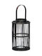 Gift Decor Bamboo Lantern Black 18.5x18.5x44.5cm
