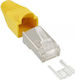 Inline Βύσμα Rj45 8p8c Κίτρινο 10 Τεμ 74510y