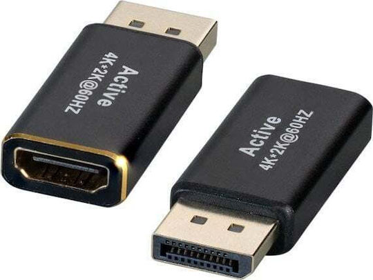 AV Efb DisplayPort Adapter DP Male to HDMI Type A Female 4K 30Hz